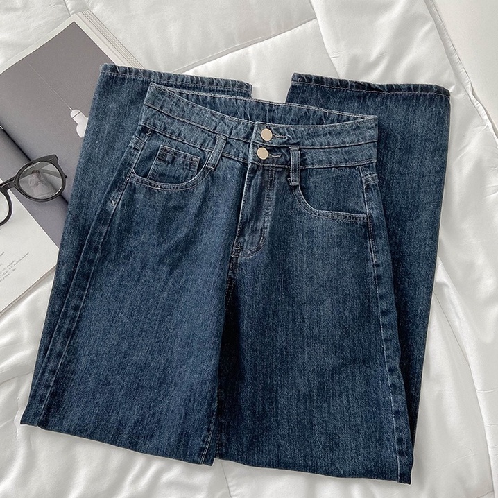 Celana Jeans Wanita/Celana Highwaist Straight Wanita/Jeans Wanita/Koreanstyle Pakaian Wanita