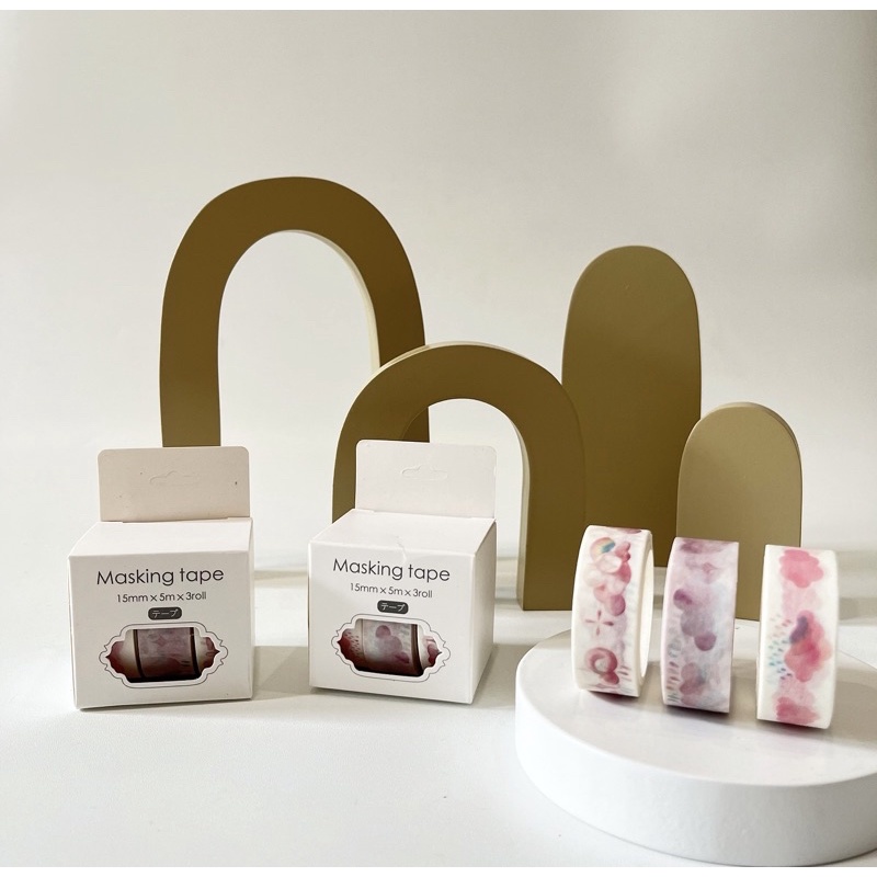 

Washimoshi Masking Washitape Mugoo Series set (Cloud)