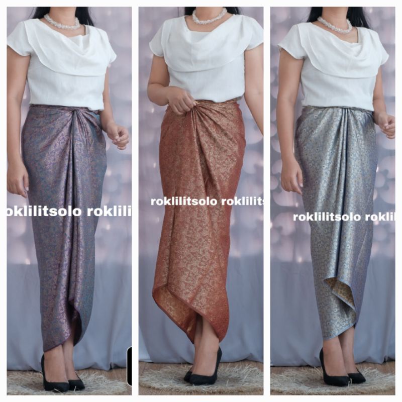 Kain lilit songket / draperi rok songket Skirt songket / wrap skirt instan / kain lilit kondangan / rok kondangan / bahan songket premium