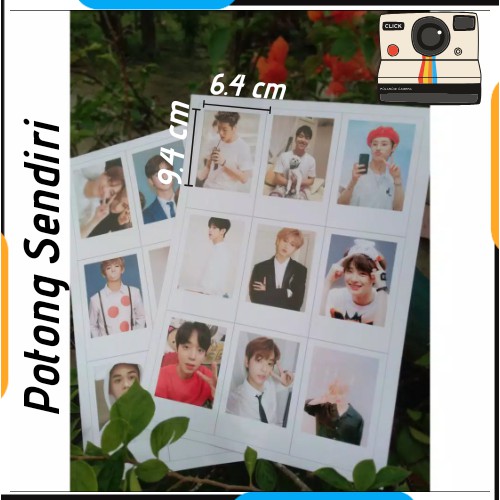 Cetak foto polaroid belum potong uk 6.4 X 9.4 cm Medan