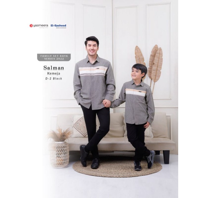 Kemeja Salman by El Rasheed// Famset Yasmeera seri D// Baju lebaran 2022