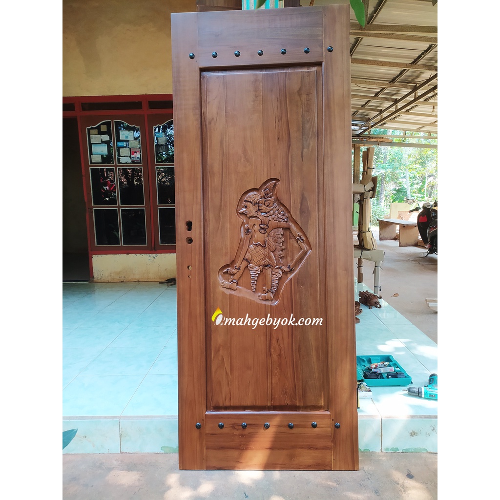 Pintu Gebyok Minimalis Jati Ukir