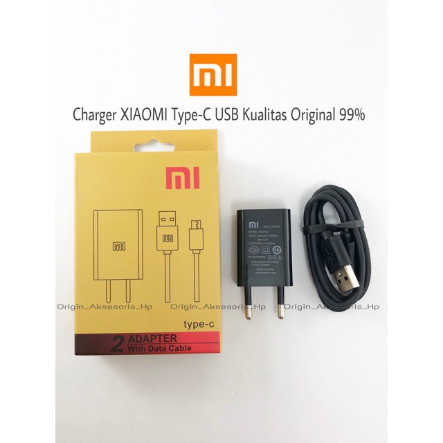 Charger XIAOMI Type-C Type C USB Mi5 Mi6 Kualitas Original 99% | Casan