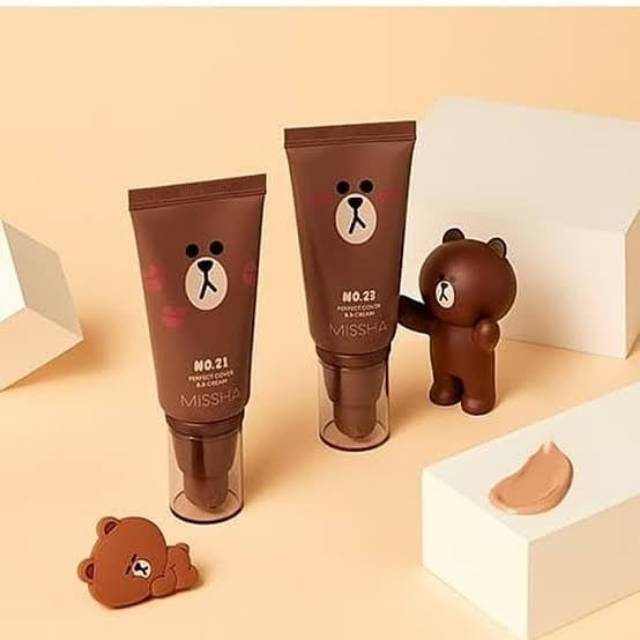 Missha Perfect Cover BB Cream Limited Edition Line Friends Brown