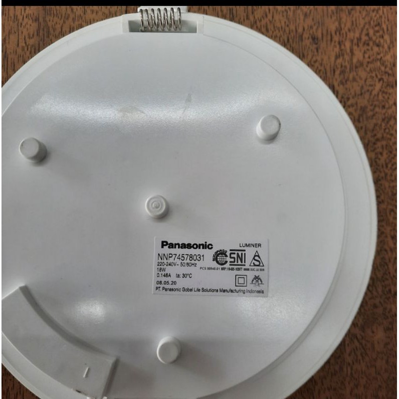 Panasonic Lampu Led Downlight Panel 18 Watt 18W Putih