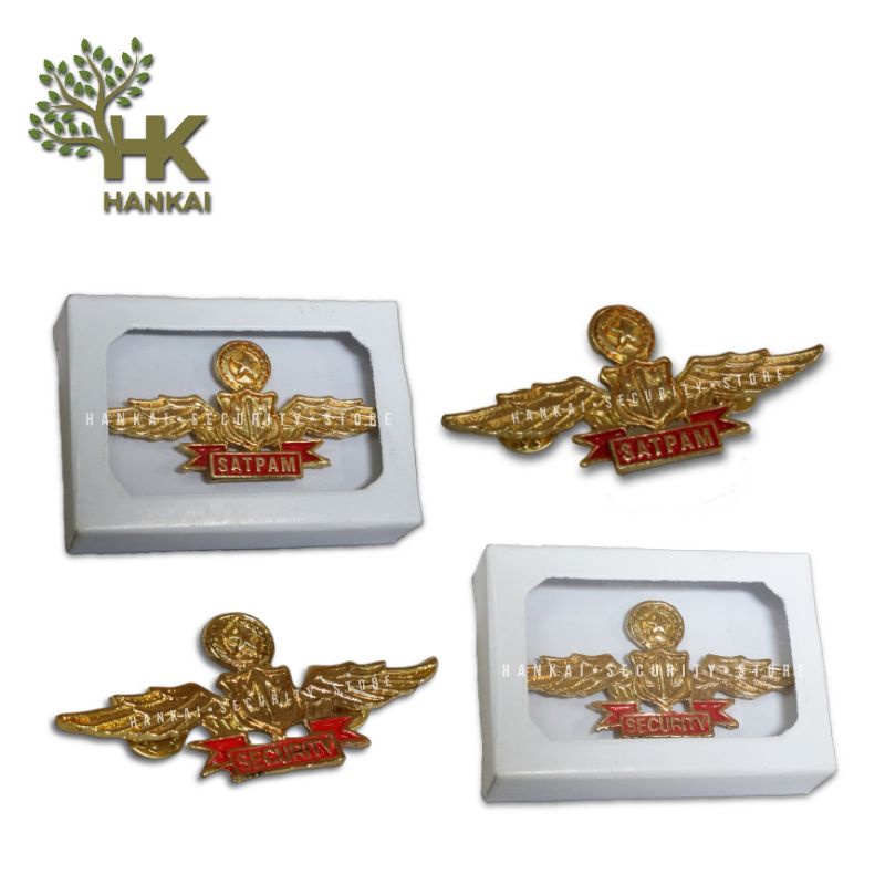 Pin Wing Satpam Security/Lencana Satpam Security/Wing Satpam Security