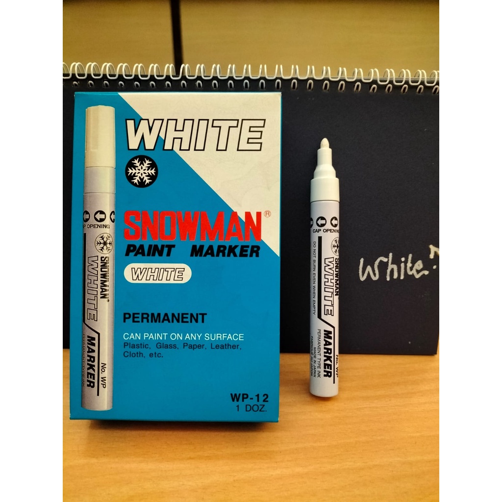 

Spidol White Paint Marker WP-12 isi 12 pcs Snowman