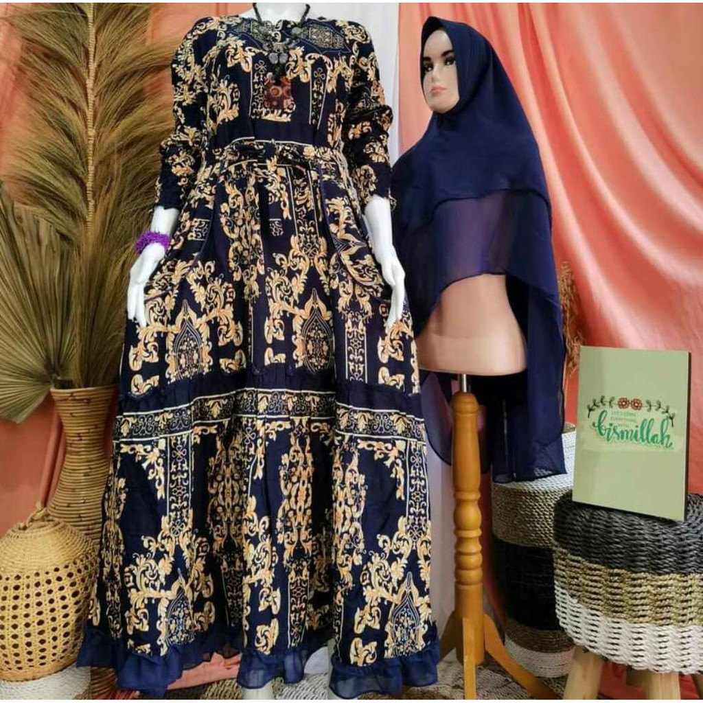 GAMIS SET HIJAB MONALISA SULTAN// SYARI MONALISA SAKU