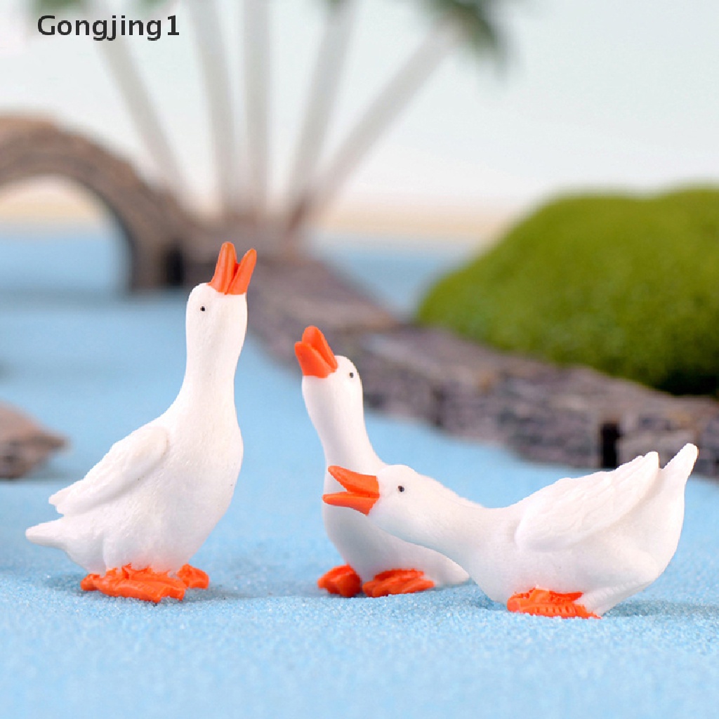 Gongjing1 Miniatur Angsa Untuk Dekorasi Taman Minifairy Gardenkerajinan Tangan