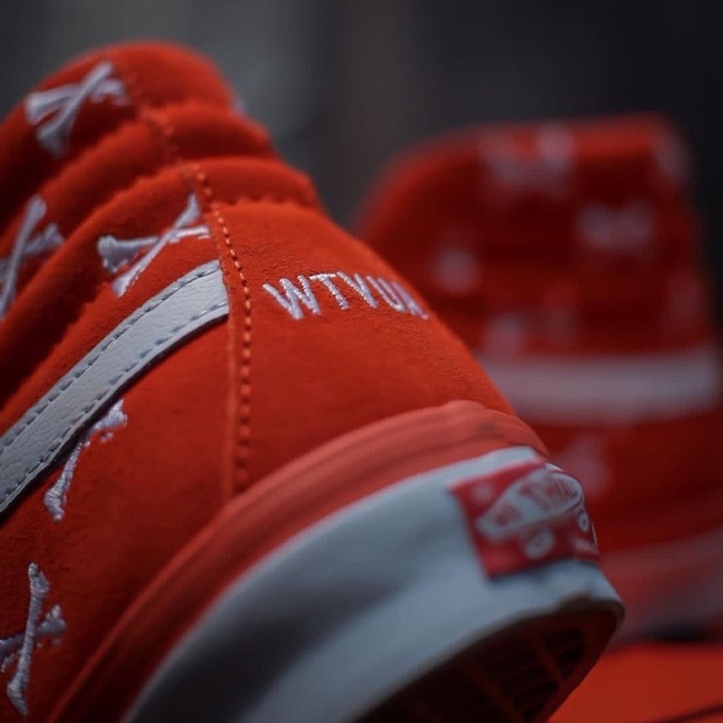 VANS VAULT SK8-HI LX X @wtaps_tokyo BONES/ORANGE 2020 ORIGINAL 100%