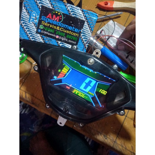 service spedometer aerox 155(sunburn)
