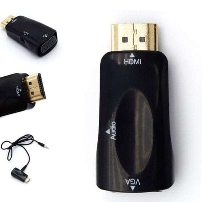 CONVERTER DONGLE HDMI TO VGA AUDIO WITH ADAPTER