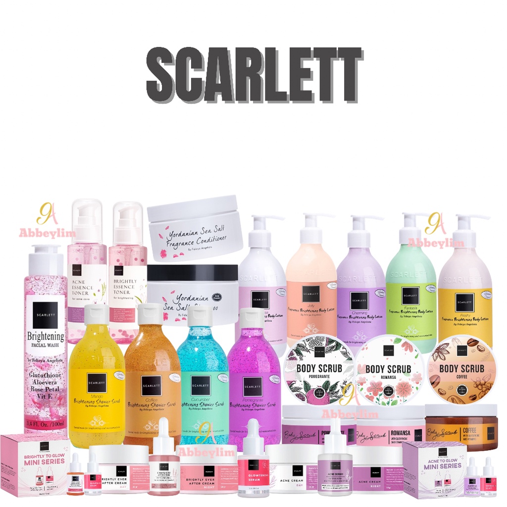 SCARLETT WHITENING MUGWORT SOOTHING HYDRATING GEL MASK BRIGHTLY ACNE DAY NIGHT CREAM | SERUM | LOTION | SHOWER BODY SCRUB | TONER | FACIAL WASH | LULUR | SHAMPOO | CONDITIONER SEA SALT