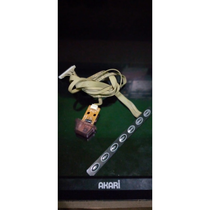 SENSOR IR DAN TOMBOL KONTROL TV LED AKARI LE-32M88ID ORIGINAL