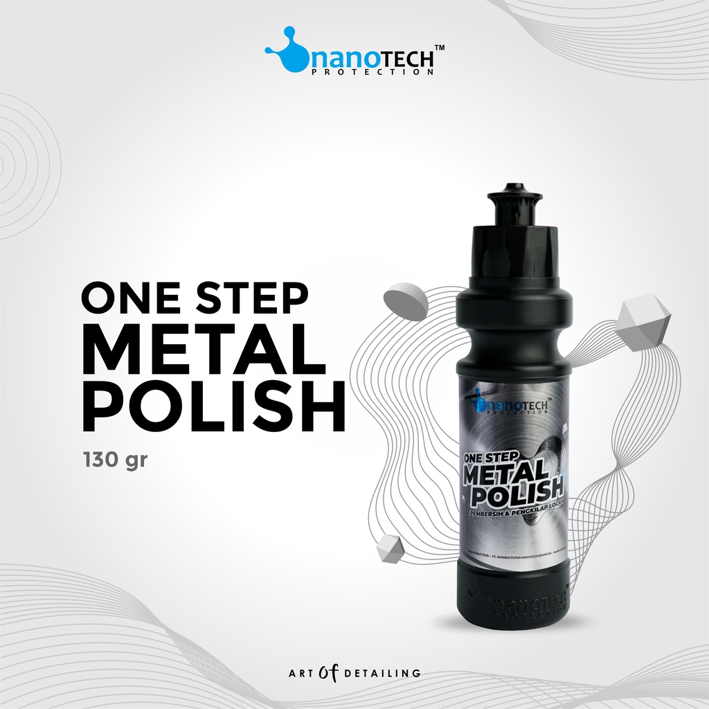 ONE STEP METAL POLISH - nanoTECH PROTECTION - Pengkilap Logam Chrome Stainless - Pembersih Karat - Penghilang Karat - Pengkilap Velg - Pengkilap Chrome