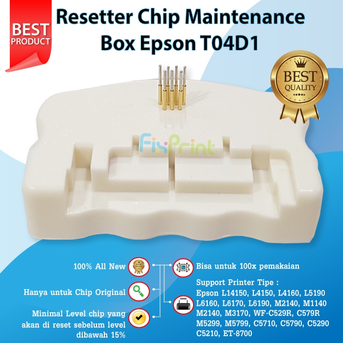 Resetter Chip T04D1 Maintenance Box T6714 T6716 T3661 Reset Wasting Pad Waste Ink Pad Printer L14150 L4150 L4160 L6160 L6170