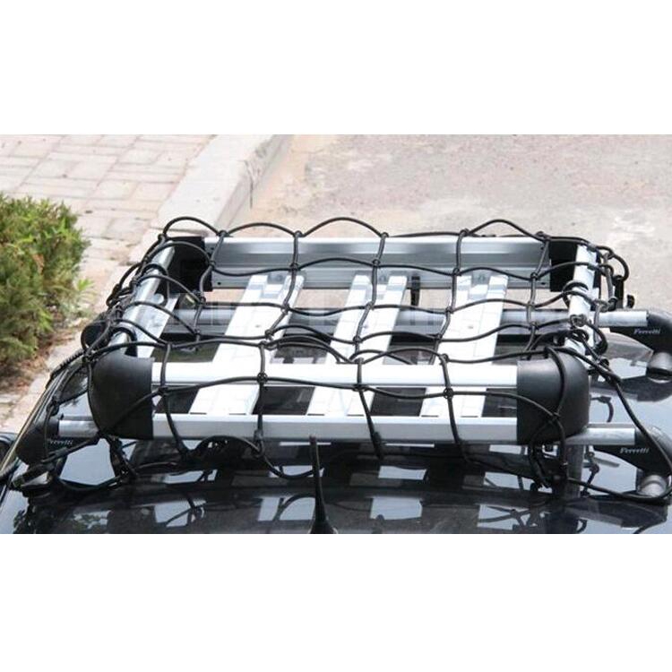 Hook Elastic Car Trailer Roof Rack Boot Luggage Bungee Cord Cargo Net Black Shopee Indonesia