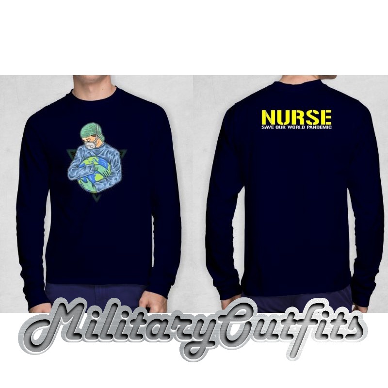 KAOS PRIA/WANITA NURSE/PERAWAT LENGAN PANJANG TERBARU