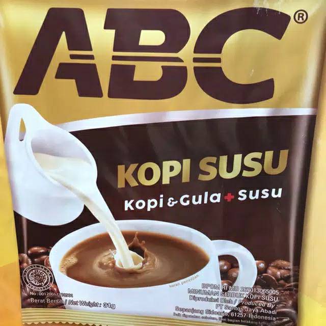 

Kopi abc susu 31 gr/ serenceng