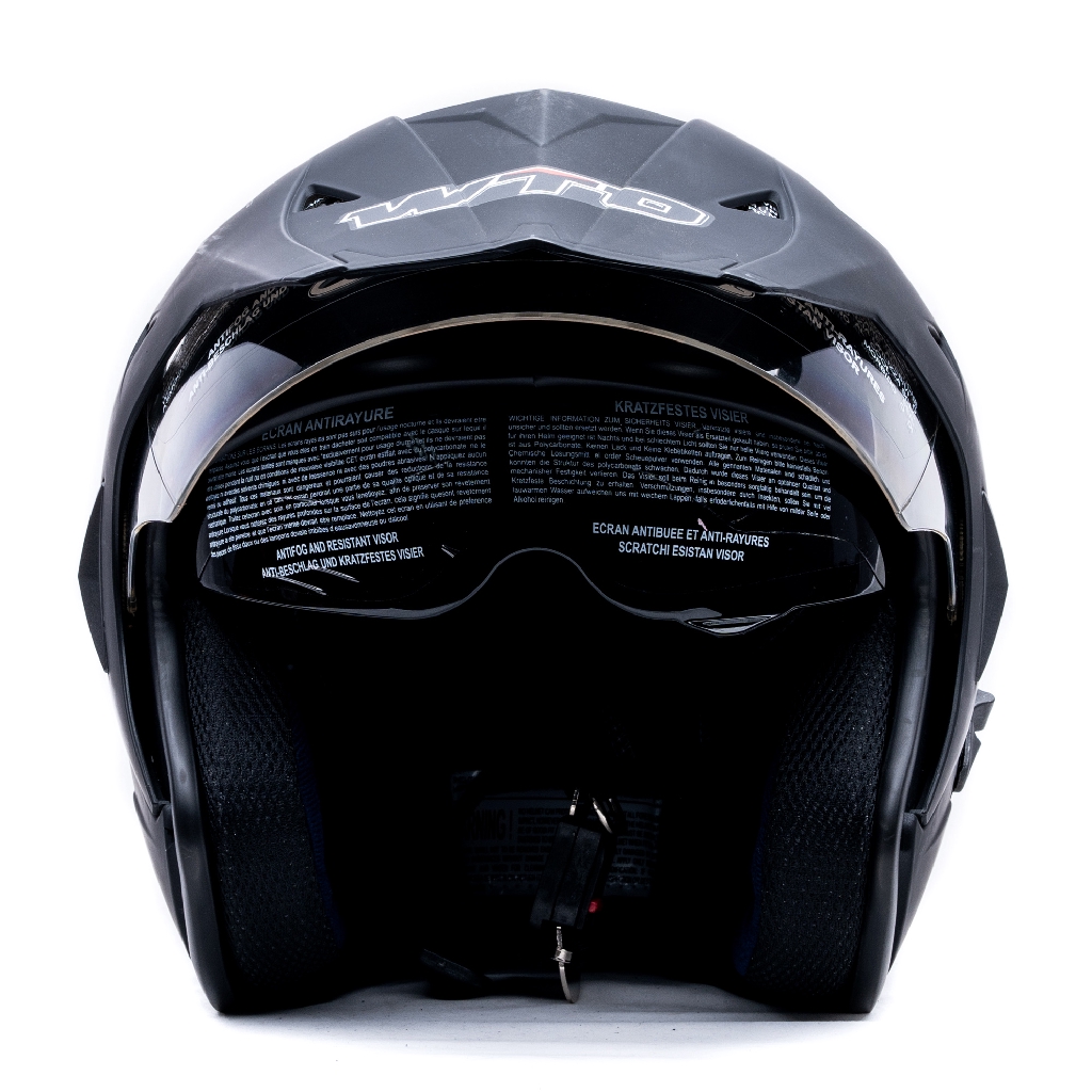 [Helm Dewasa] WTO Helmet Pro-Sight Cross - Polos - Hitam Doff