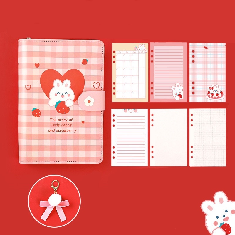 KENSHO Diary Premium Karakter Motif Lucu -120 / Notebook Lucu / Buku Catatan/ Rabbit / Kelinci / Beruang / Bear