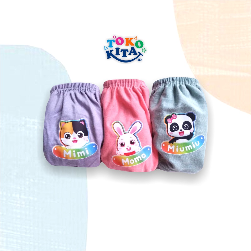 CELANA DALAM ANAK (3 pcs)  CD Laki-laki / Perempuan Baby Bus MURAH