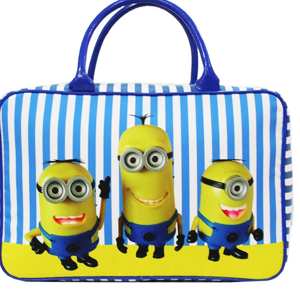 Kembali TRAVEL BAG SUPER KANVAS KARAKTER ANAK DEWASA TAS KOPER JINJING TAS RENANG Minion HEL