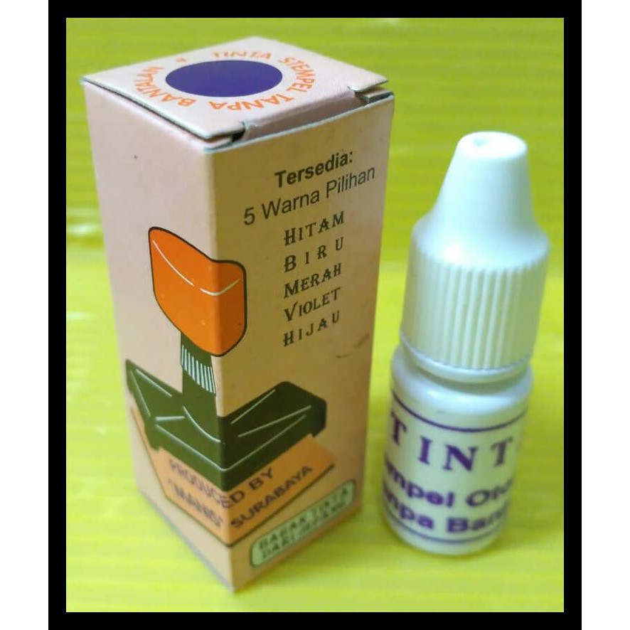 

Hot Product Tinta Stempel Otomatis Tanpa Bantalan Warna Ungu / Violet Terjamin
