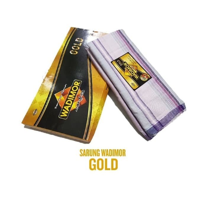 sarung wadimor gold motif es lilin warna putih