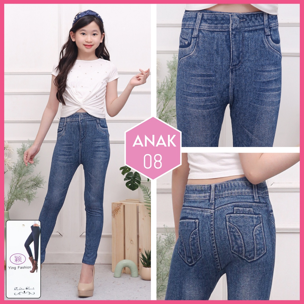 Legging Jeans anak # 21 / Legging anak / legging jeans import