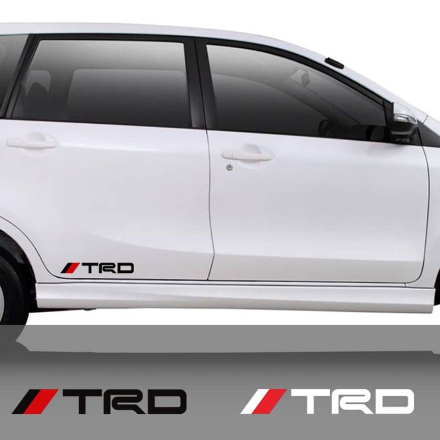cutting sticker mobil trd satu set stiker mobil keren