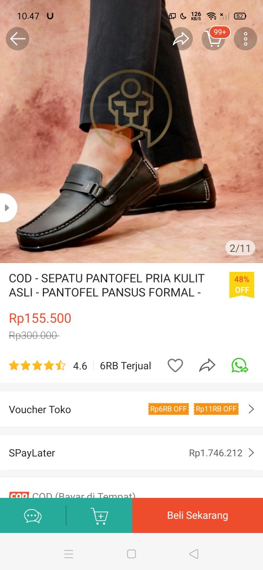M231 Kemeja Pria Batik Panjang Coklat 1430