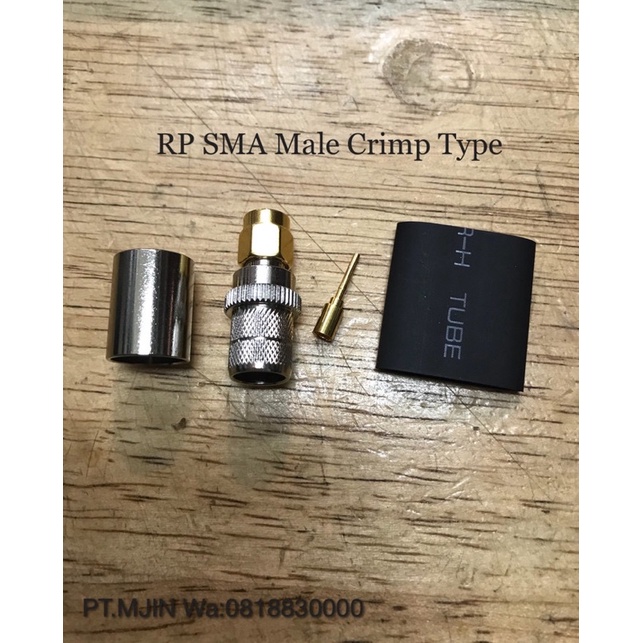 Konektor RP SMA Male Crimp Rg8 LMR400 High Quality