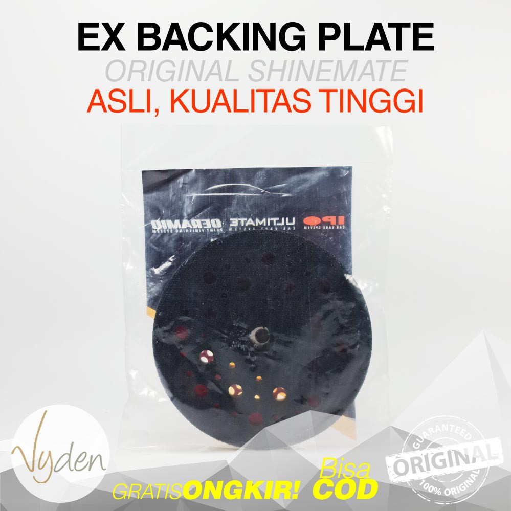 SHINEMATE DUAL ACTION BACKING PLATE EX605 EX610 Back Up Pad Plate Mesin Poles Mobil MURAH