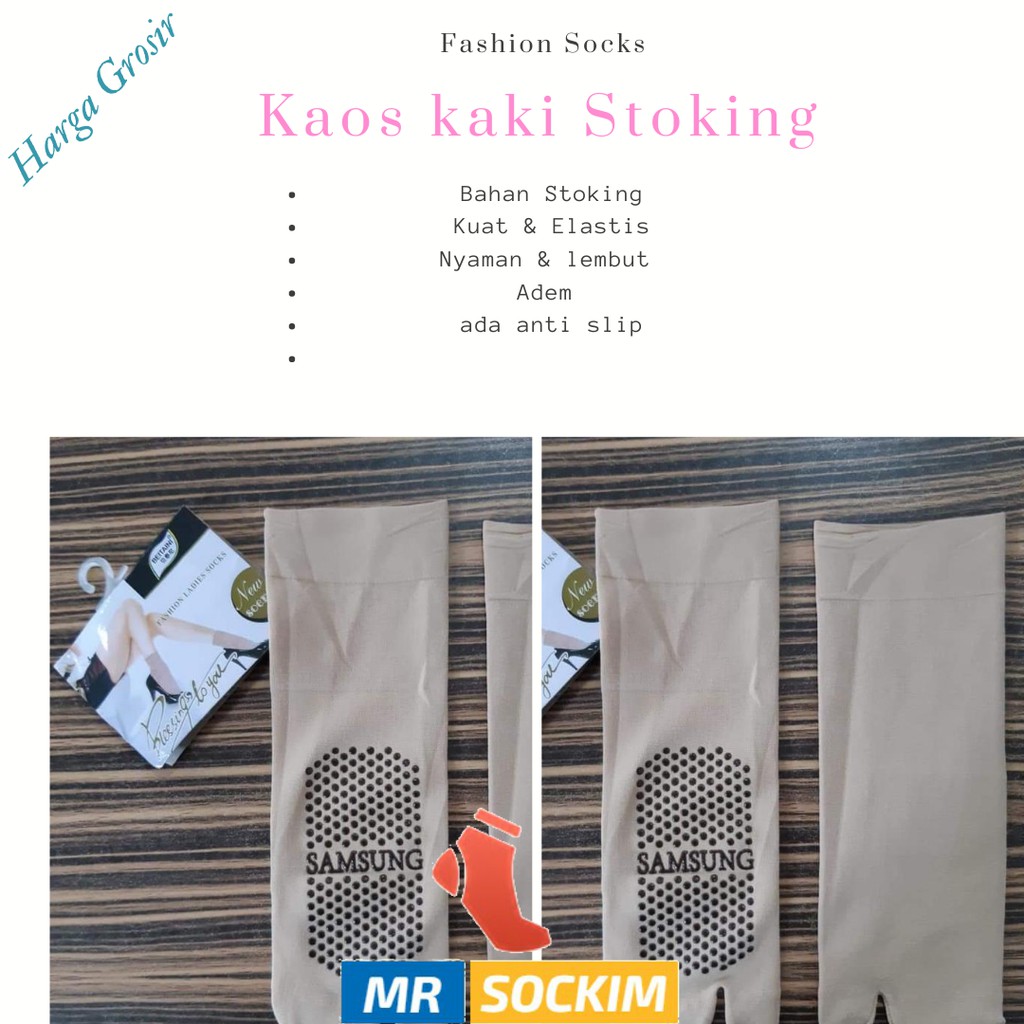 Kaos Kaki Jempol Pendek (Bahan Stocking, Anti Slip,Merek Samsung,Open reseller,bisa COD )