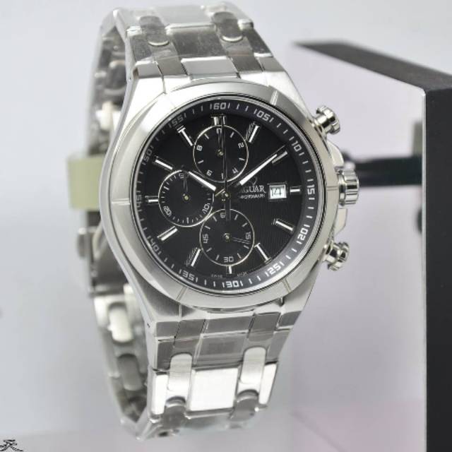 Jam Tangan Pria Jaguar J655 Silver Rantai Original Swiss Made