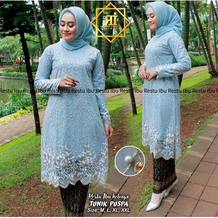 set kebaya tunik puspa berkualitas