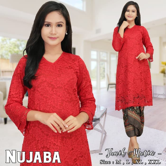 Kebaya Brukat Tunik Mutia Trendy