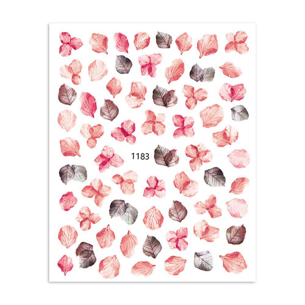 R-flower Nail Art Stickers Acrylic 3D DIY Aksesoris Perekat Diri