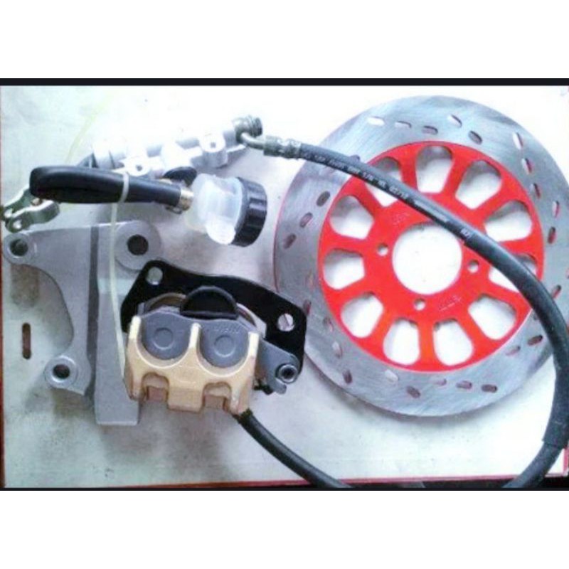 Cakram Set Kaliper belakang Assy Satria 2tak best Japan