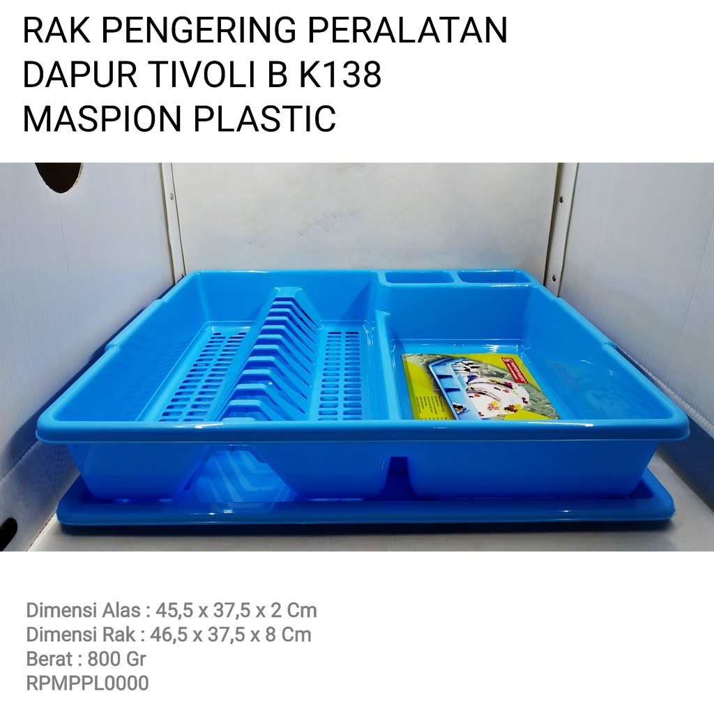 RAK PENGERING PERALATAN DAPUR TIVOLI B K138 MASPION PLASTIC RPMPPL0000