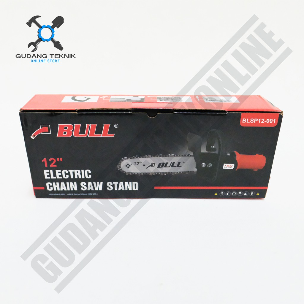 Adapter Chainsaw Mini BULL Electric Chain Saw Stand 12inch BULL Adaptor Chainsaw Gerinda BULL