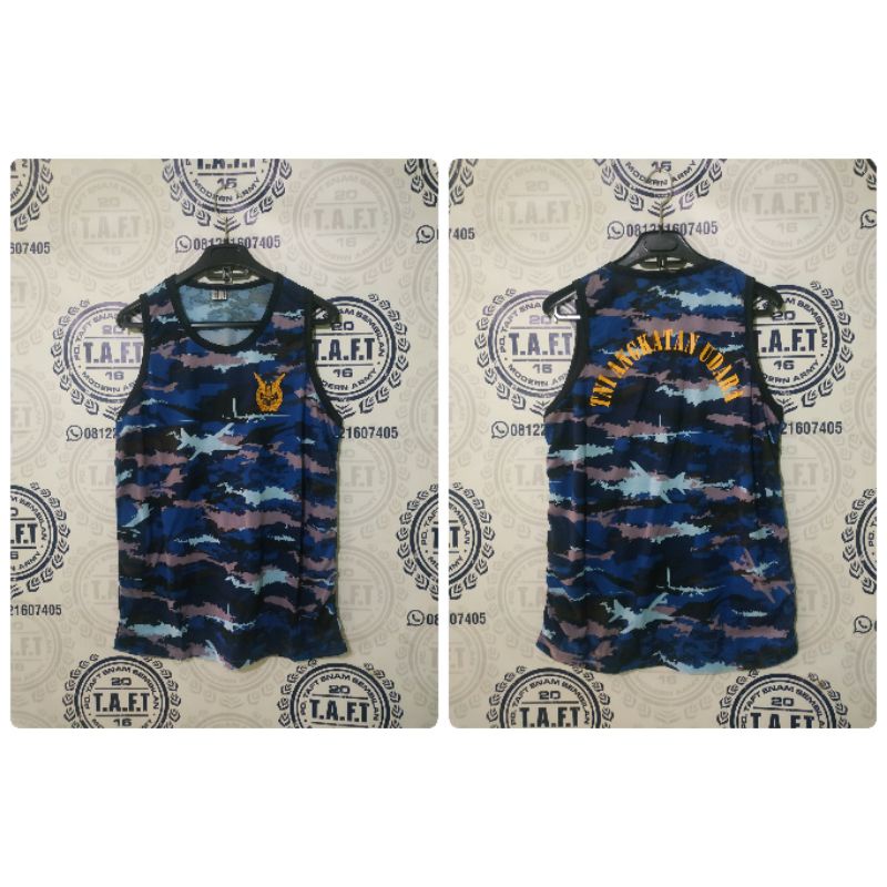 Kaos singlet loreng tni au / Kaos daleman tni loreng au