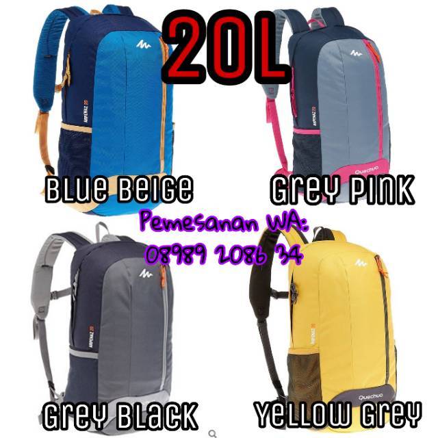 BEST SELLER TAS PUNGGUNG QUECHUA ARPENAZ 20L