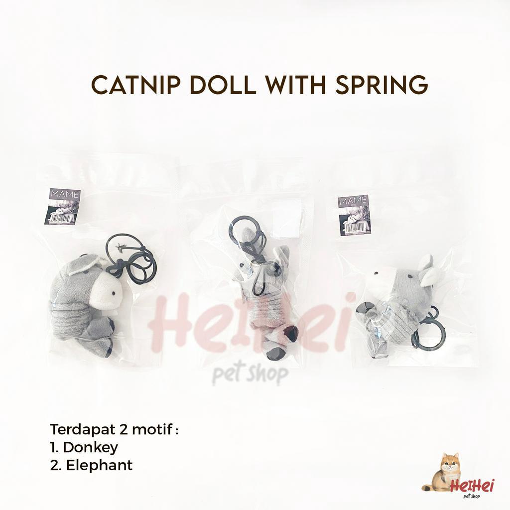 Catnip Kiss Spring Doll Cat Toy - Mainan Kesukaan Kucing Kitten - Cat Interactive Toys