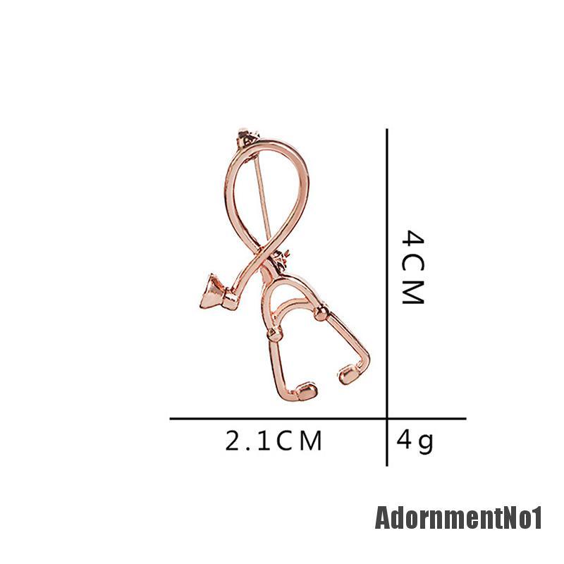 (Adornmentno1) Bros / Pin Desain Sethoscope Untuk Dokter / Perawat