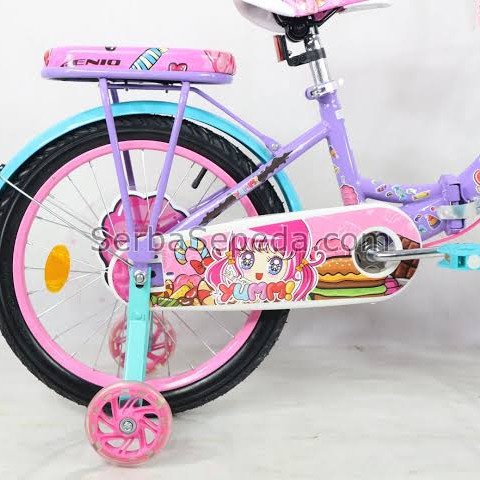 [EKA JAYA SEPEDA] Sepeda Anak Perempuan Genio Yummi 12, 16, 18 inch, Sepeda Lipat Anak Perempuan