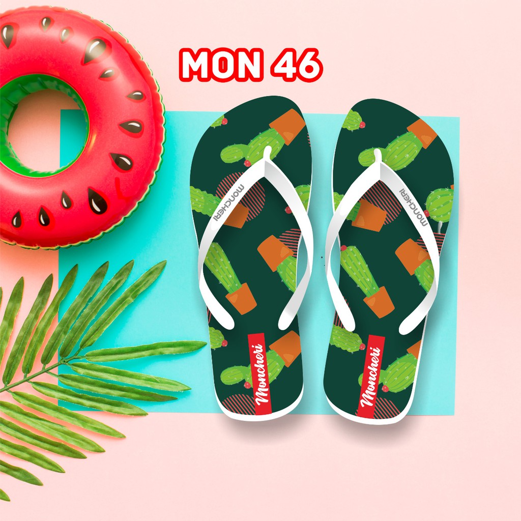 Sandal jepit Wanita MONCHERY Clothing(12) Promo NEW lucu