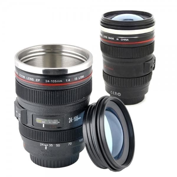 Mug Lensa Kamera + Canon EF 24-105 Tumbler Unik Gelas Cup B267