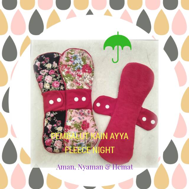 Pembalut night Ayya inner microfleece (pack =6lembar)